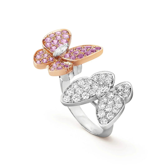 [Grace Jewelry]TWIN BUTTERFLY DIAMOND RING